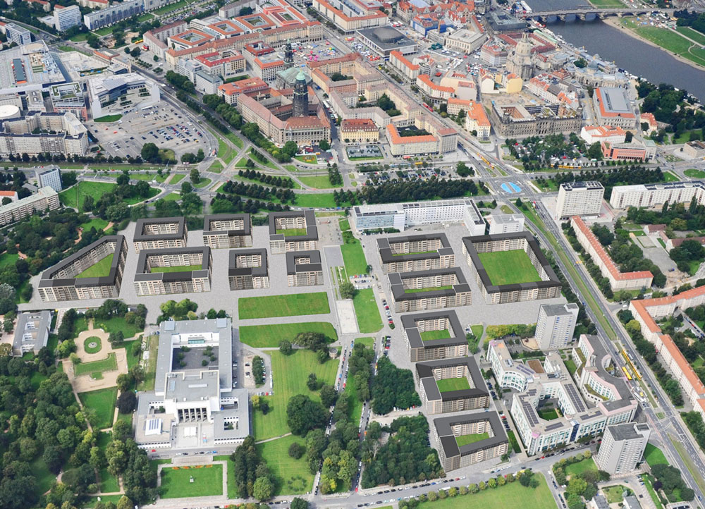 IMMOVATION plant Bau von 2.500 Wohnungen direkt an Dresdens Altstadt /Bildquelle dresden-luftfoto.de
