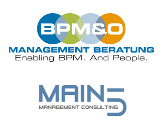 Logo BPM&O GmbH und Main5 GmbH Logo BPM&O GmbH und Main5 GmbH
