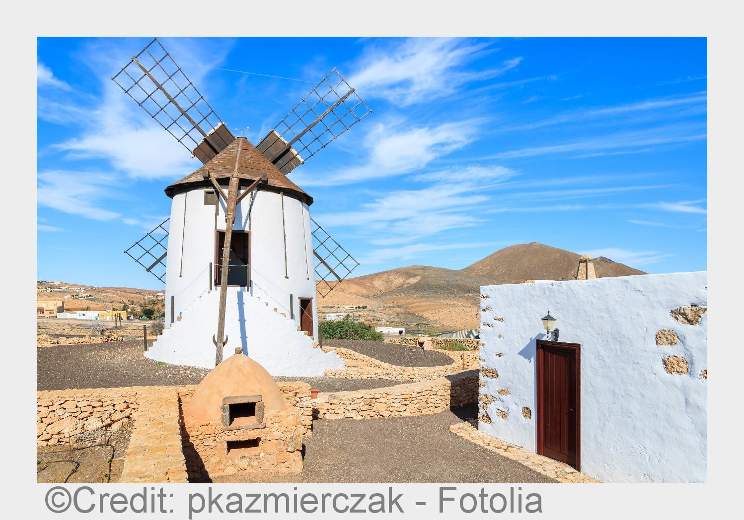 Traditionelle Windmühlen auf Fuerteventura (Bildquelle: Credit: pkazmierczak - Fotolia) Traditionelle Windmühlen auf Fuerteventura (Bildquelle: Credit: pkazmierczak - Fotolia)