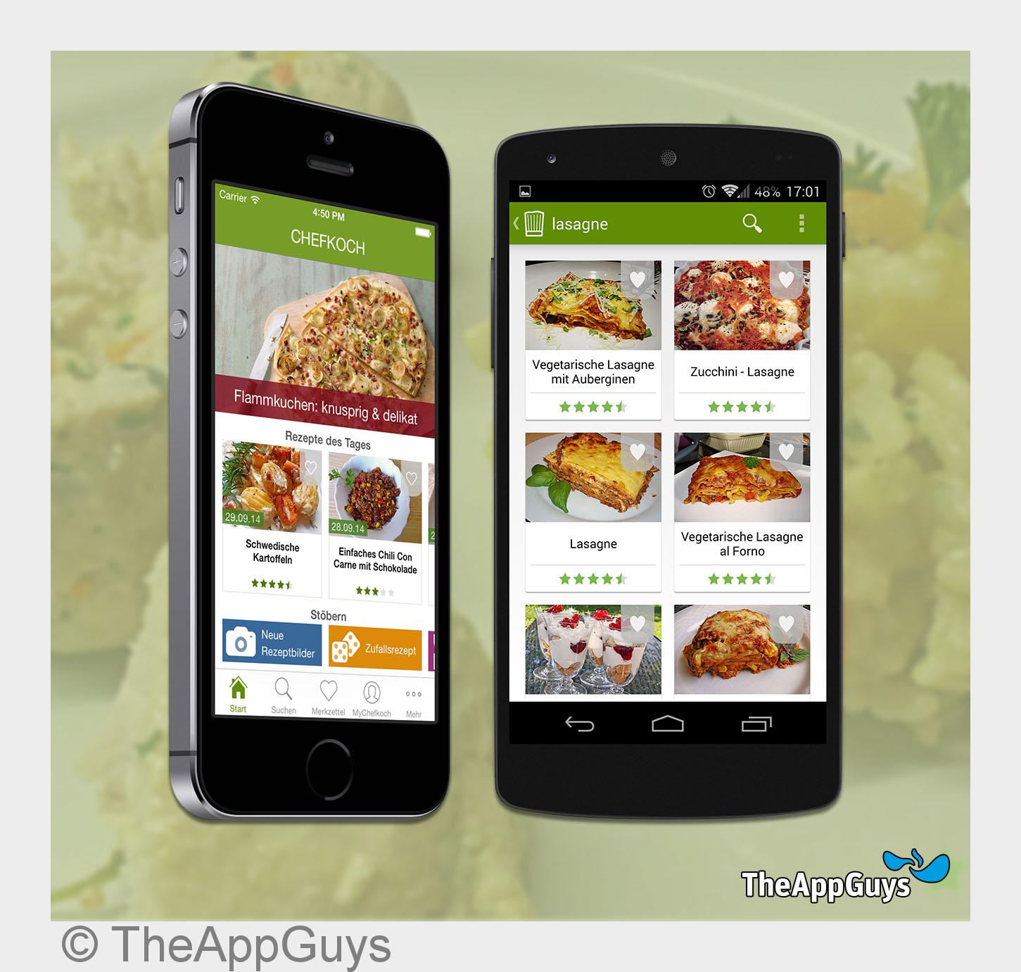 Die App von chefkoch.de (Bildquelle:©TheAppGuys)