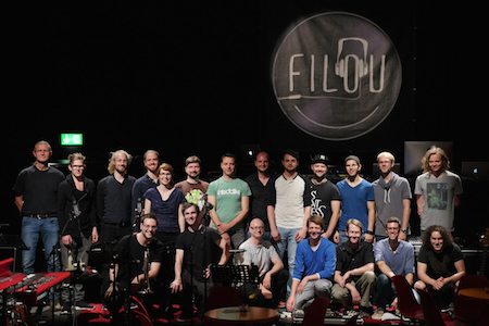 Das Team hinter"Filou Recording Session - Kopfhörerkonzert".©klangmalerei.tv