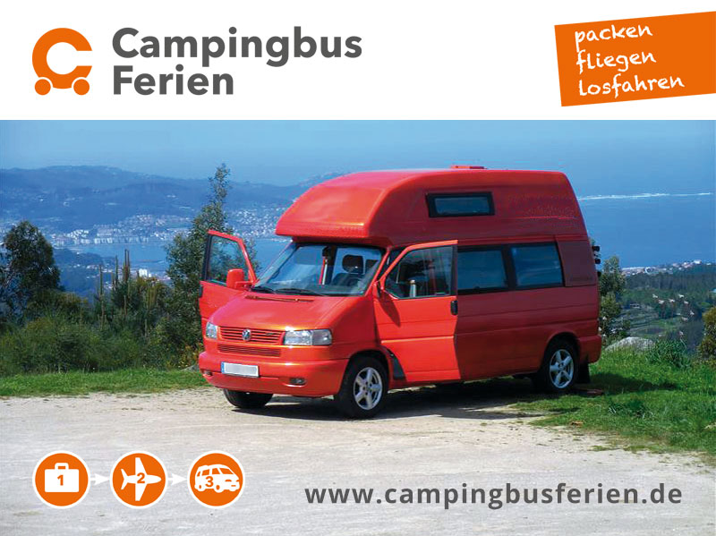Campingbus mieten und Portugal und Spanien mit dem T4 California Exclusive erkunden.