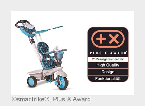 Plus X Award Gütesiegel für smarTrike®Dream 4 in 1 (Bildquelle: smarTrike®, Plus X Award)
