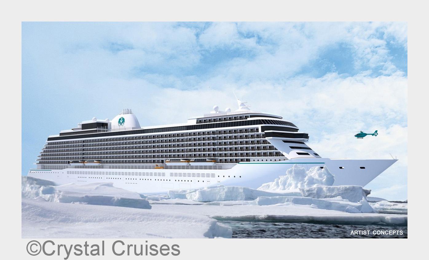 Ein Luxuskreuzfahrtschiff der neuen Generation von Crystal Cruises (Bildquelle: Crystal Cruises)
