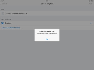 Unter iOS 9 kann der Zugriff auf Dropbox gesperrt werden. Unter iOS 9 kann der Zugriff auf Dropbox gesperrt werden.