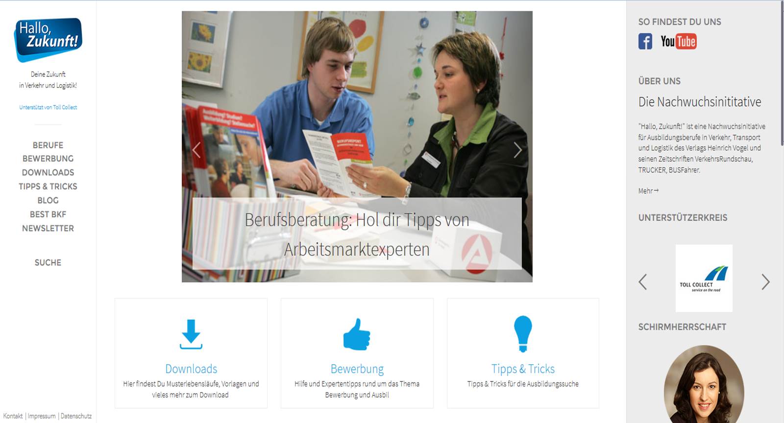 Ab sofort präsentiert sich"Hallo, Zukunft!" online in einem neuen Look& Feel.