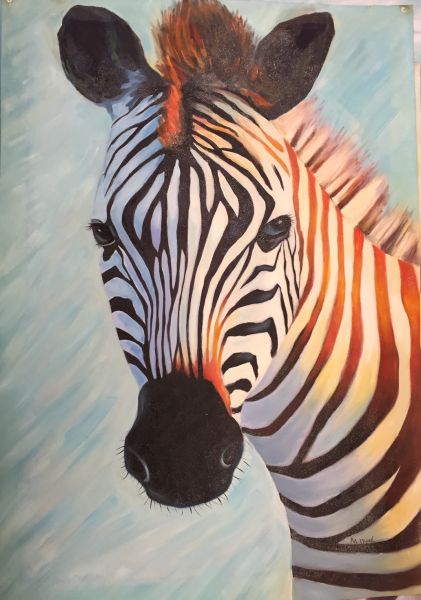 Das Zebra inÖl auf Leinwand schlägt die Big Five in seiner Popularität Das Zebra inÖl auf Leinwand schlägt die Big Five in seiner Popularität