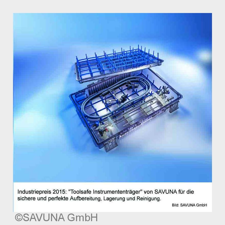 Industriepreis 2015:"Toolsafe Instrumententräger" für die sichere Lagerung und Aufbereitun