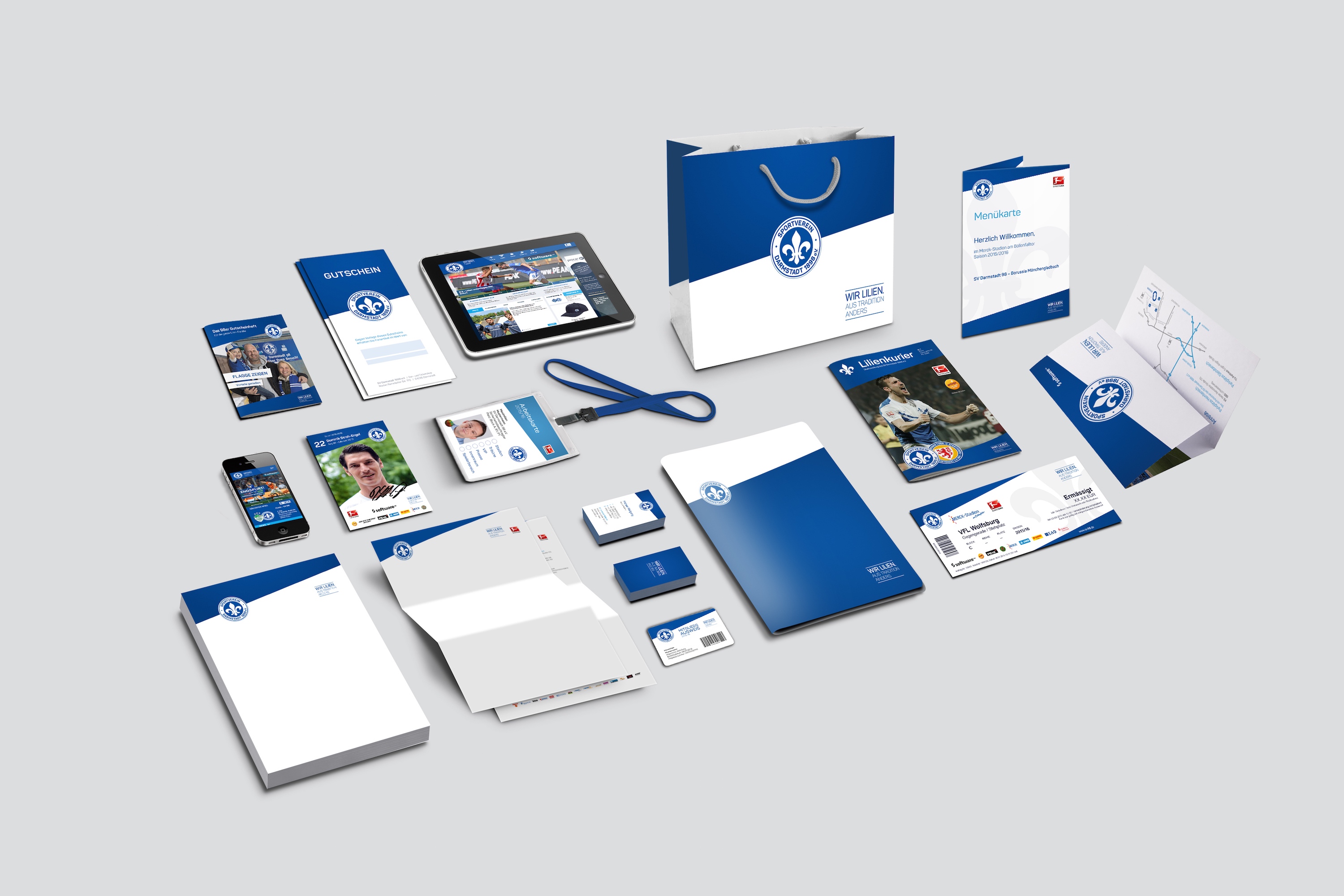 Neues Corporate Design des SV Darmstadt 1898 e.V. / La Mina GmbH www.la-mina.de