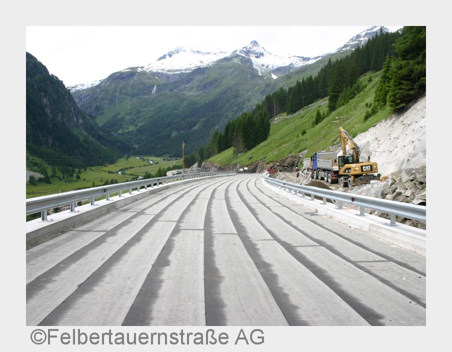 Die Bauarbeiten am neuen Streckenabschnitt?Schildalm?an der Felbertauernstraße sind fast fertig. (Bi Die Bauarbeiten am neuen Streckenabschnitt?Schildalm?an der Felbertauernstraße sind fast fertig. (Bi