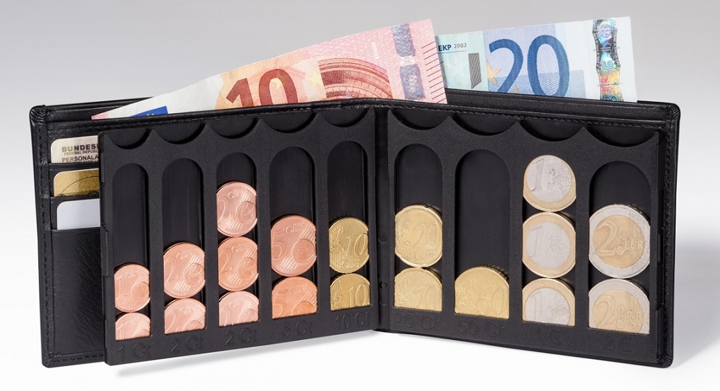 EiMiX - Die neue flache und schnell sortierte Geldbörse, die den Bezahlvorgang revolutioniert.