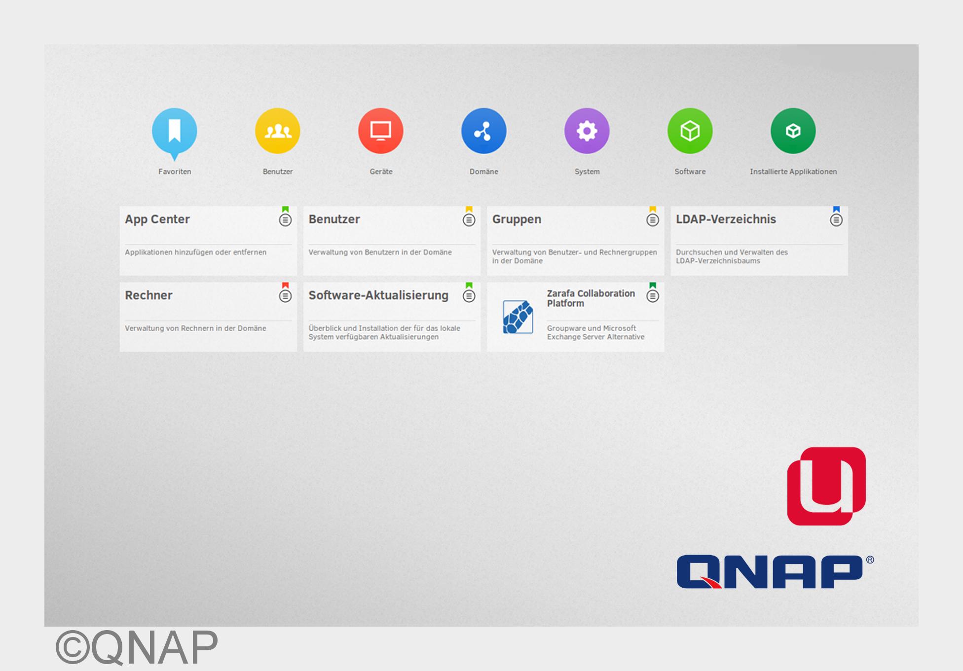 QNAP NAS erweitern: Mit UCS und Zarafa zur modernen Collaboration Suite (Bildquelle: QNAP) QNAP NAS erweitern: Mit UCS und Zarafa zur modernen Collaboration Suite (Bildquelle: QNAP)