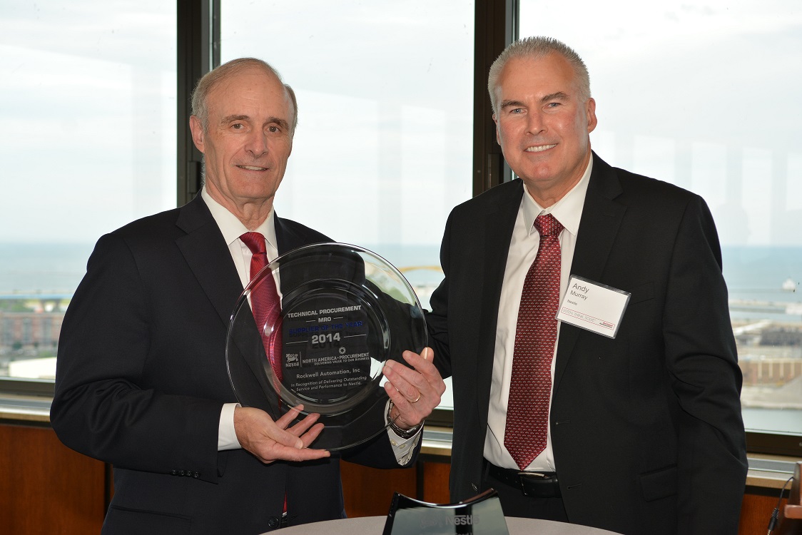 Rockwell Automation von NestléNorth America zum Procurement Supplier des Jahres 2014 ernannt Rockwell Automation von NestléNorth America zum Procurement Supplier des Jahres 2014 ernannt