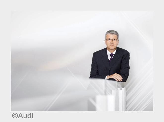 Audi-Chef Rupert Stadler spricht auf dem carIT-Kongress 2015. (Bildquelle: Audi)
