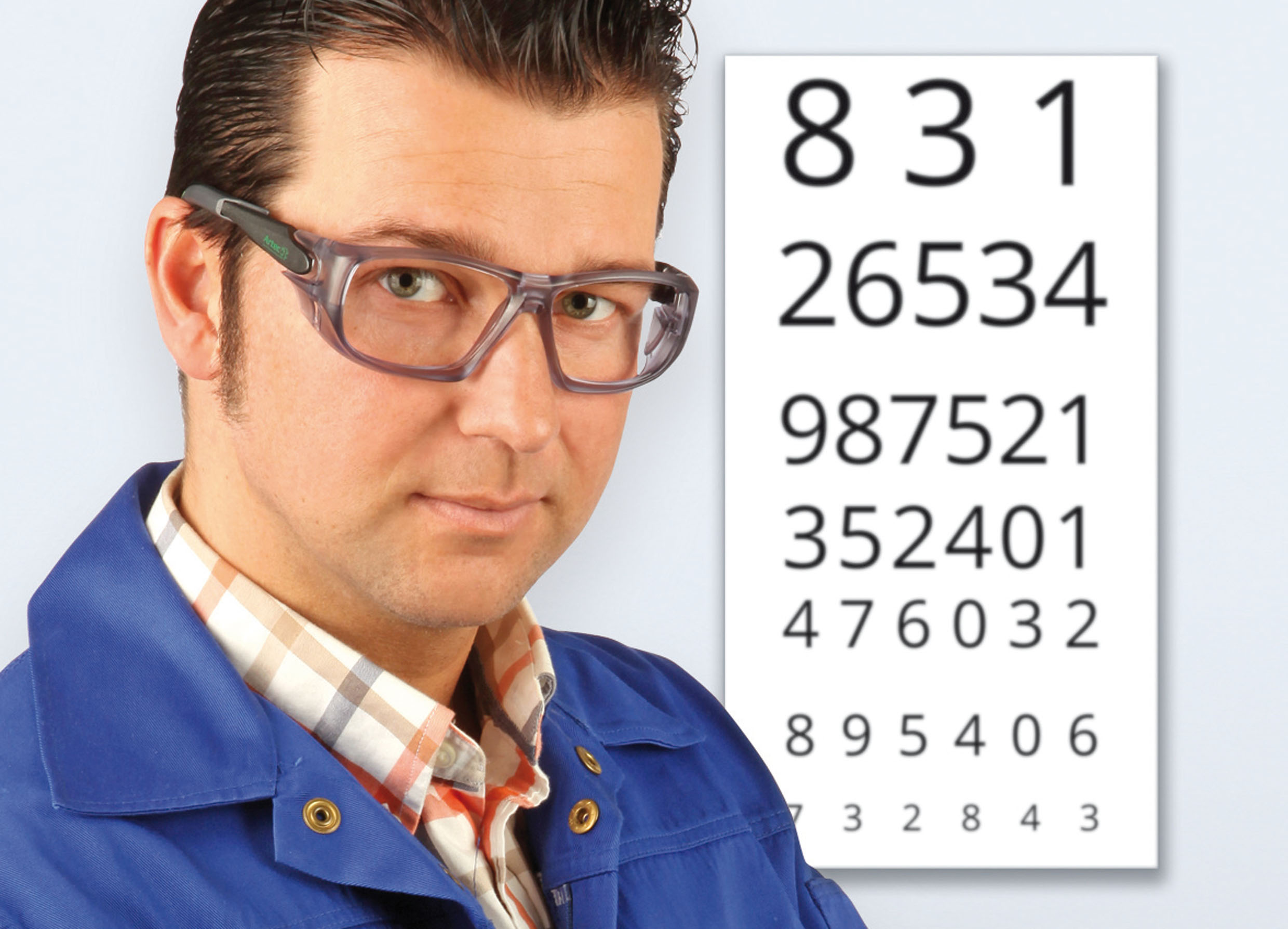 Wollschläger-Korrektionsschutzbrillen verhindern, dass Staub, Späne oder Funken die Augen verletzen.