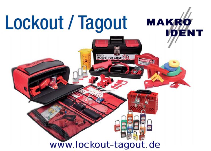 Mit Lockout-Tagout Verriegelungen und Warnanhängern Gefahrenquellen absichern