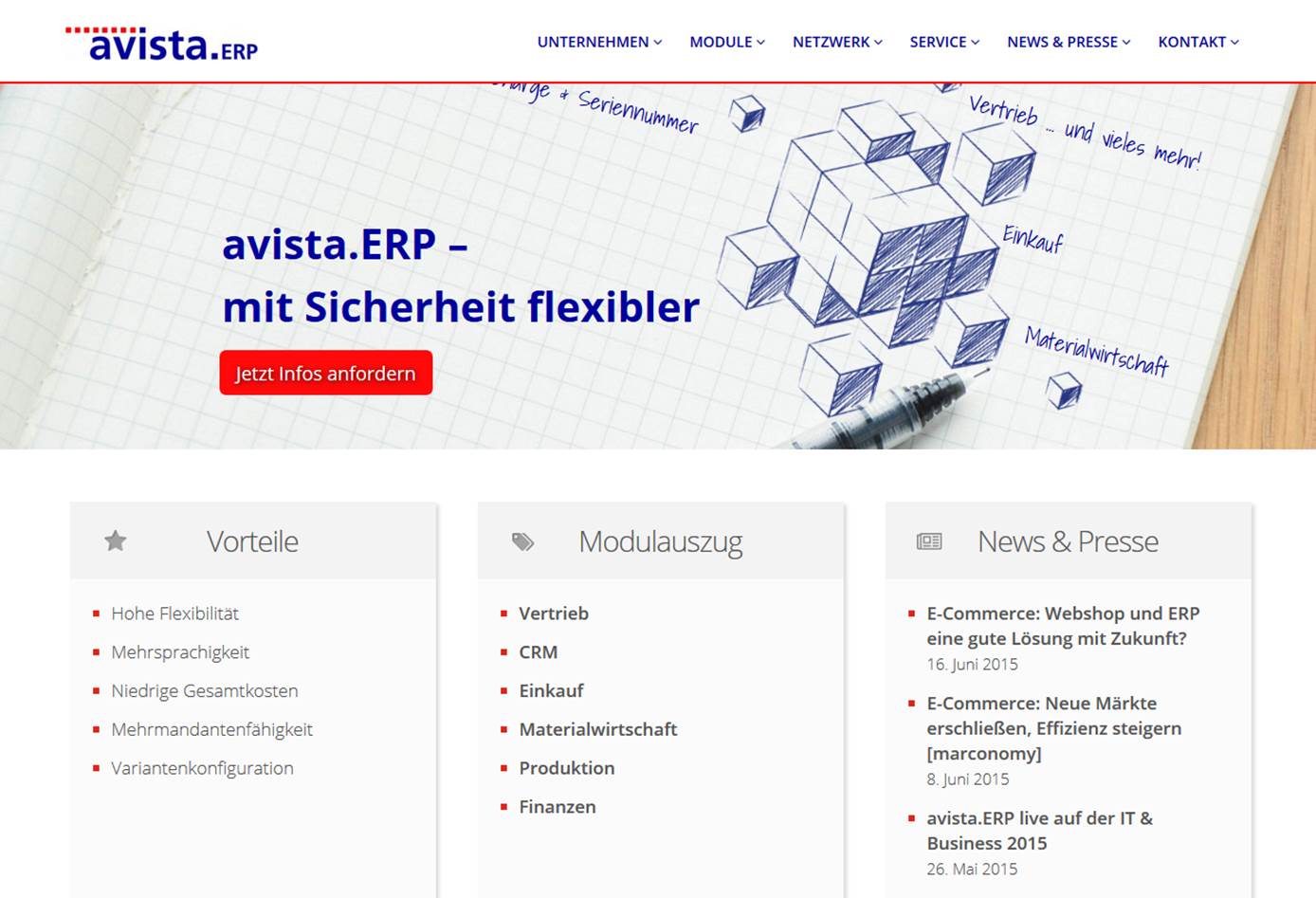 Neue Unternehmenswebsite Neue Unternehmenswebsite