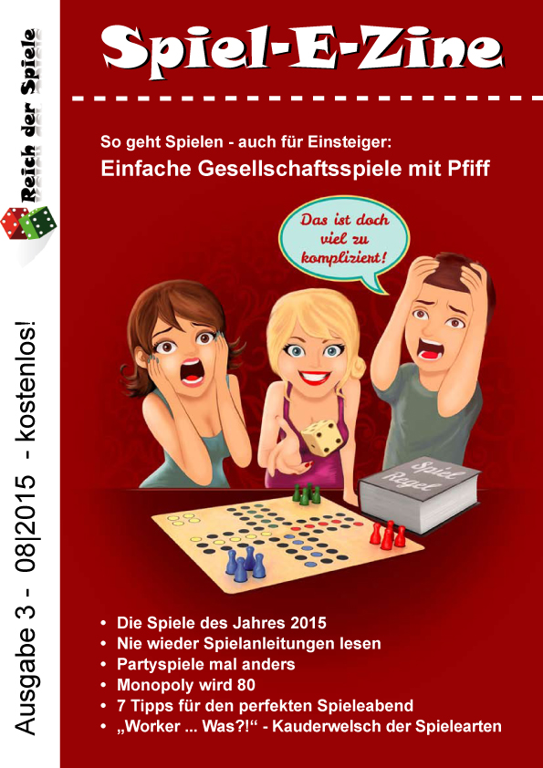 Spiel-E-Zine 3 richtet sich an Spiele-Einsteiger Spiel-E-Zine 3 richtet sich an Spiele-Einsteiger