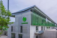 Sonnenschutzfassade für das neue AOK Stadion des VFL Wolfsburg Sonnenschutzfassade für das neue AOK Stadion des VFL Wolfsburg