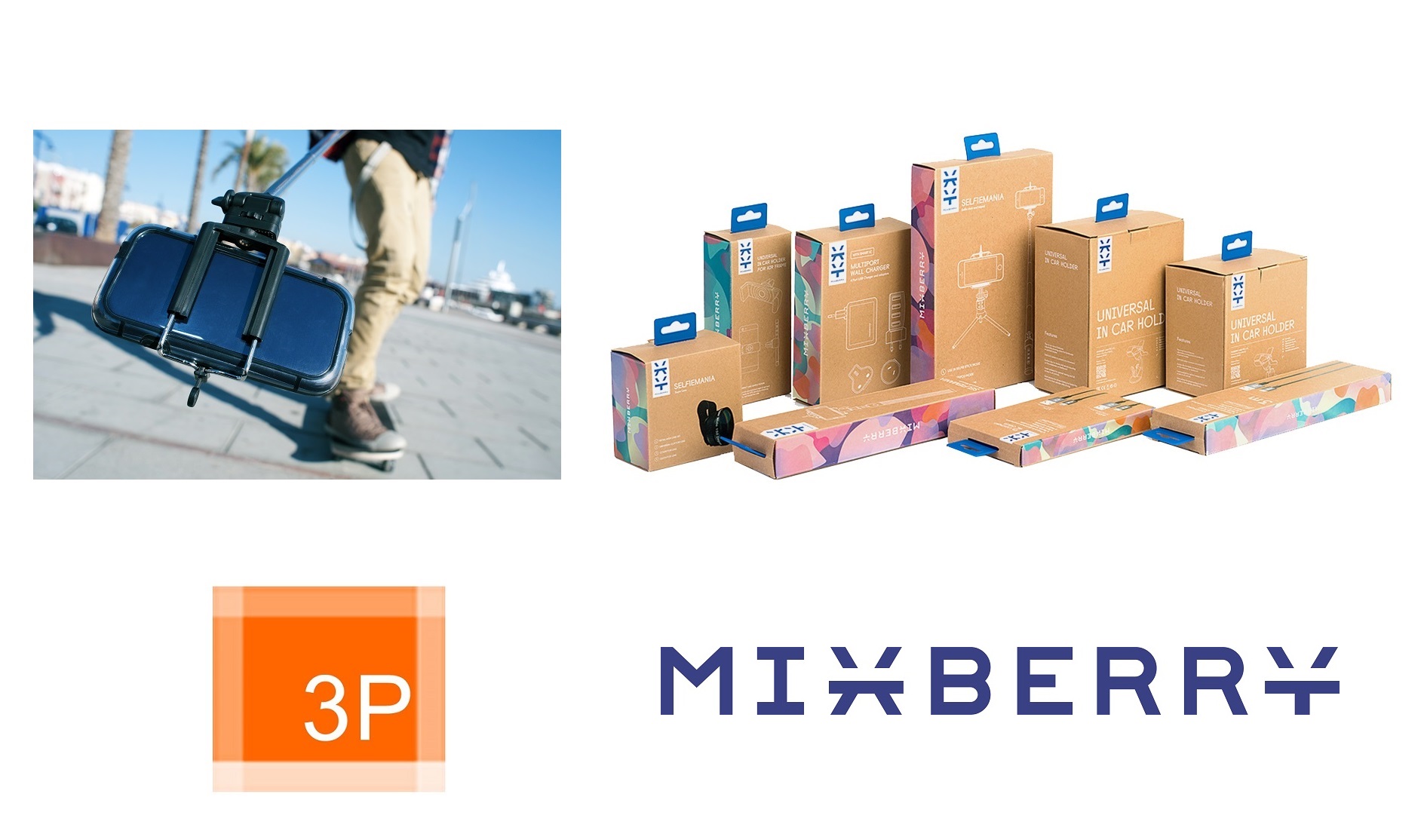 Hochwertiges Zubehör für Smartphones von Mixberry bei 3P