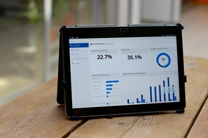 PTSGroup_ Smart Work Control mobil auf dem Tablet PTSGroup_ Smart Work Control mobil auf dem Tablet
