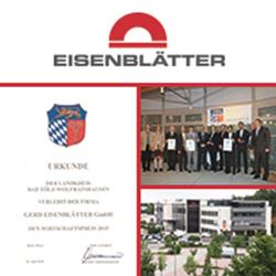 Gerd Eisenblätter GmbH erhält Wirtschaftspreis.