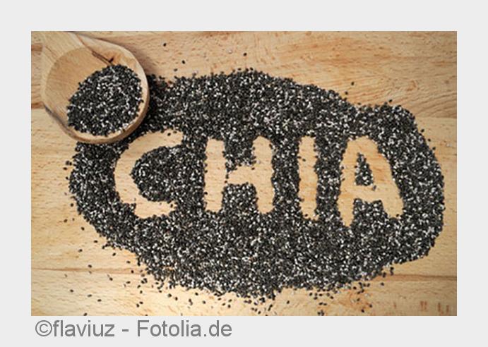 Gesunde Ernährung mit Chia Samen von Naduria. (Bildquelle: flaviuz - Fotolia.de)