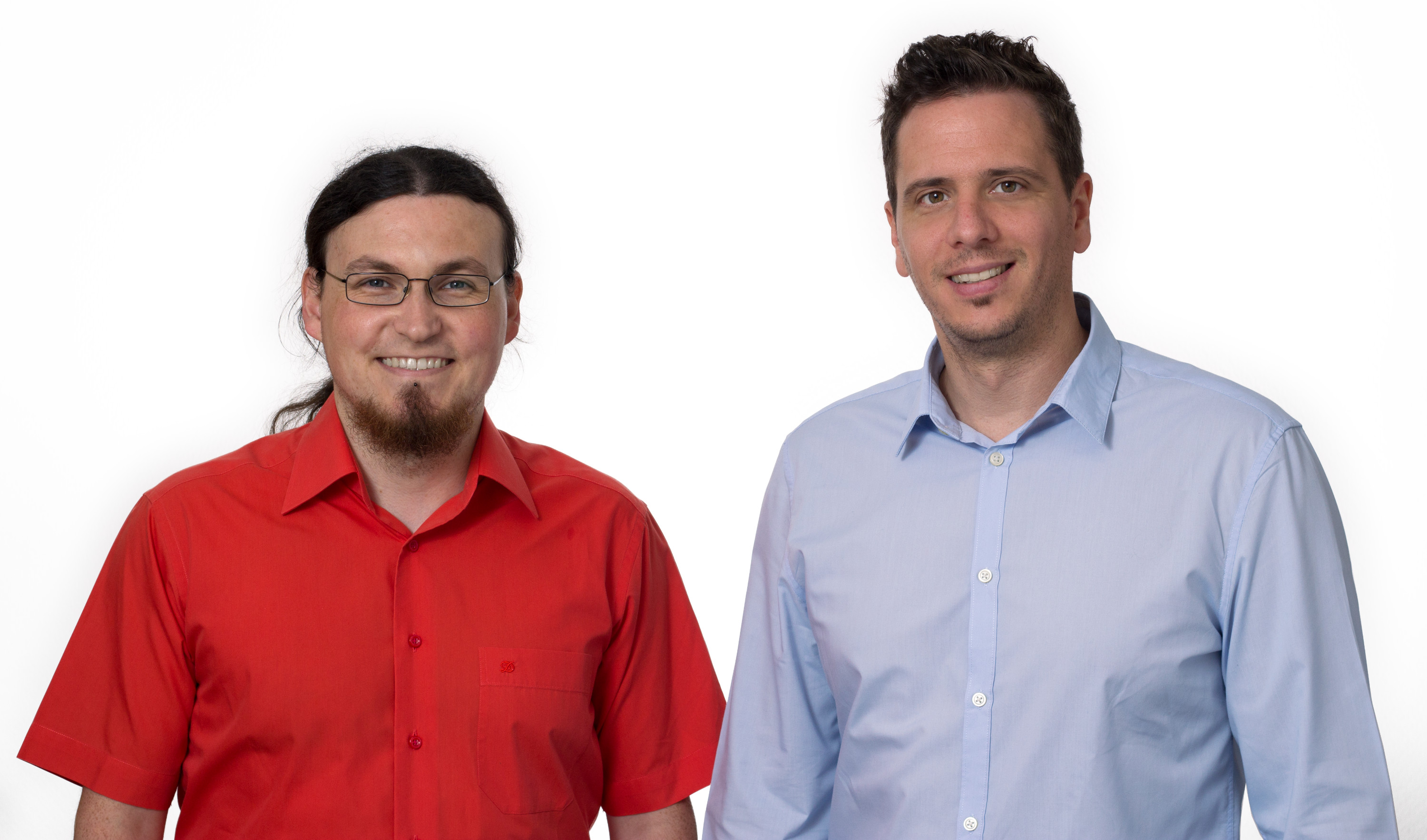 Dipl.-Phys. Marco Antoni (links), jüngstes Mitglied des RBS-Autorenteams, Alexander Homburg (rechts)