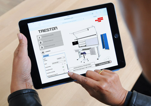 Mit dem Online-Konfigurator von Treston in wenigen Klicks zum individuellen Arbeitsplatz-Modell
