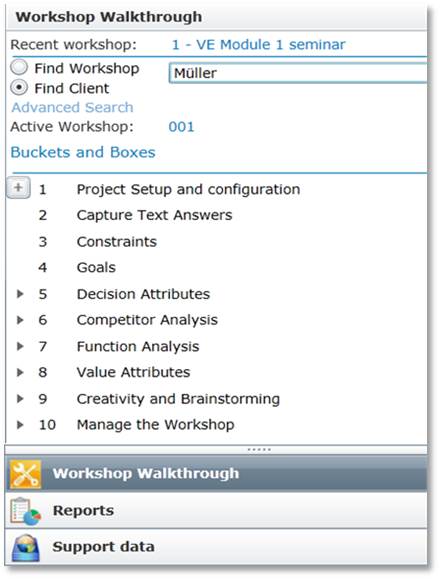 Der Workshop Walkthrough strukturiert Projekte und Workshops nach VDI-Richtlinie Der Workshop Walkthrough strukturiert Projekte und Workshops nach VDI-Richtlinie