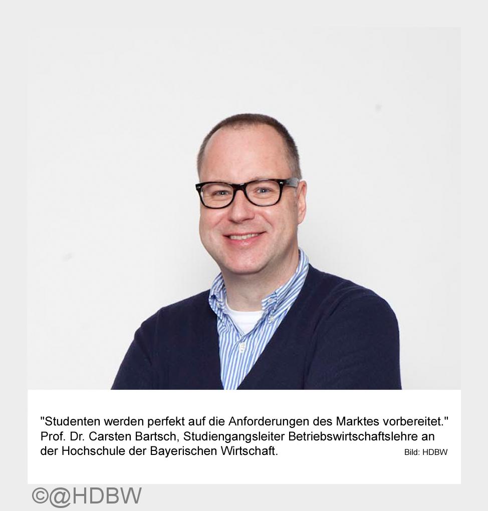 Perfekte Vorbereitung: Prof. Dr. Carsten Bartsch von der Hochschule der Bayerischen Wirtschaft (Bild Perfekte Vorbereitung: Prof. Dr. Carsten Bartsch von der Hochschule der Bayerischen Wirtschaft (Bild