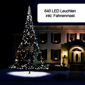 Wenn aus einem Fahnenmast ein leuchtender Weihnachtsbaum wird - dann hat AWAG die Hand im Spiel