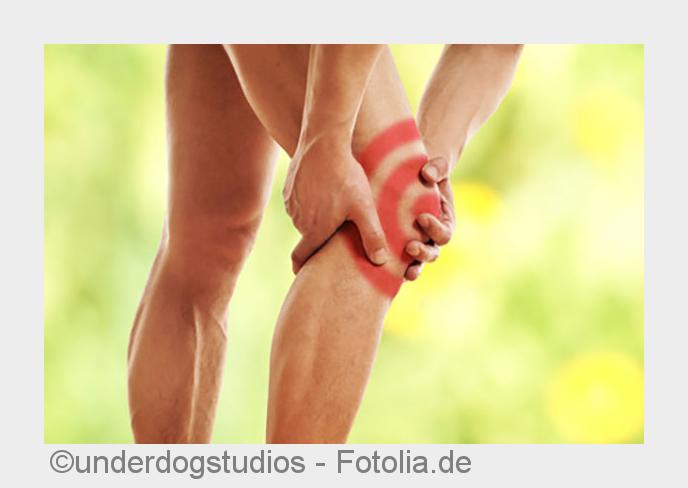 Schmerzen im Kniegelenk durch Arthrose. (Bildquelle: underdogstudios - Fotolia.de)