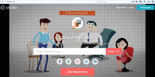 Das Portal jobclipr.com bietet optimale Möglichkeiten für das Eigenmarketing