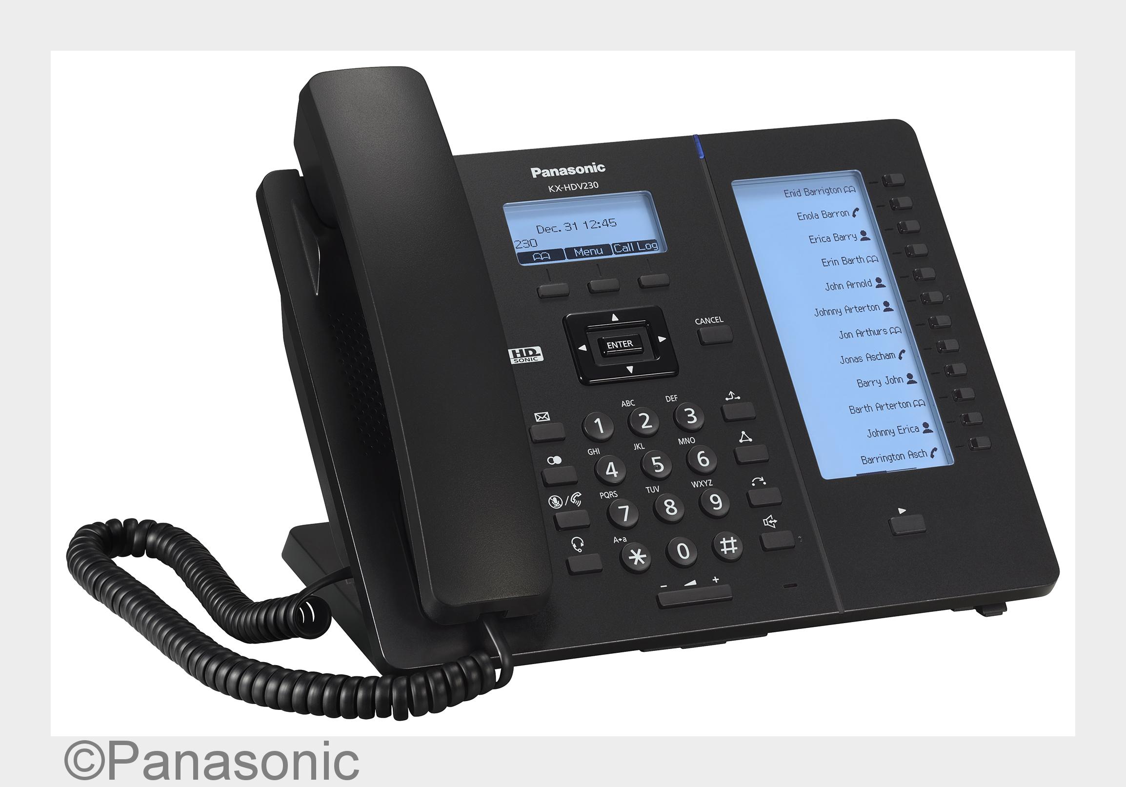 Panasonic KX-HDV230B (Bildquelle: Panasonic) Panasonic KX-HDV230B (Bildquelle: Panasonic)