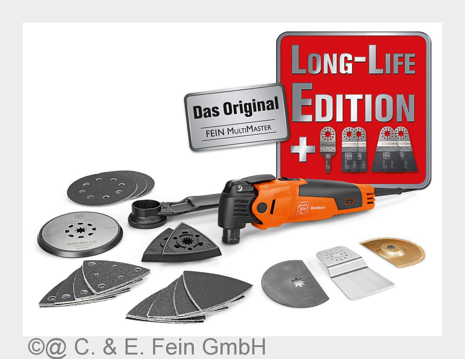 FEIN MultiMaster Long-Life Edition (Bildquelle: @ C.& E. Fein GmbH) FEIN MultiMaster Long-Life Edition (Bildquelle: @ C.& E. Fein GmbH)
