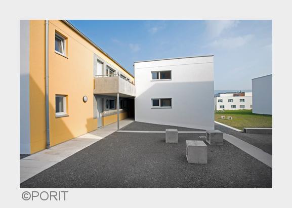 Gestaltungsfreiheit mit PORIT Porenbeton. (Bildquelle: PORIT) Gestaltungsfreiheit mit PORIT Porenbeton. (Bildquelle: PORIT)