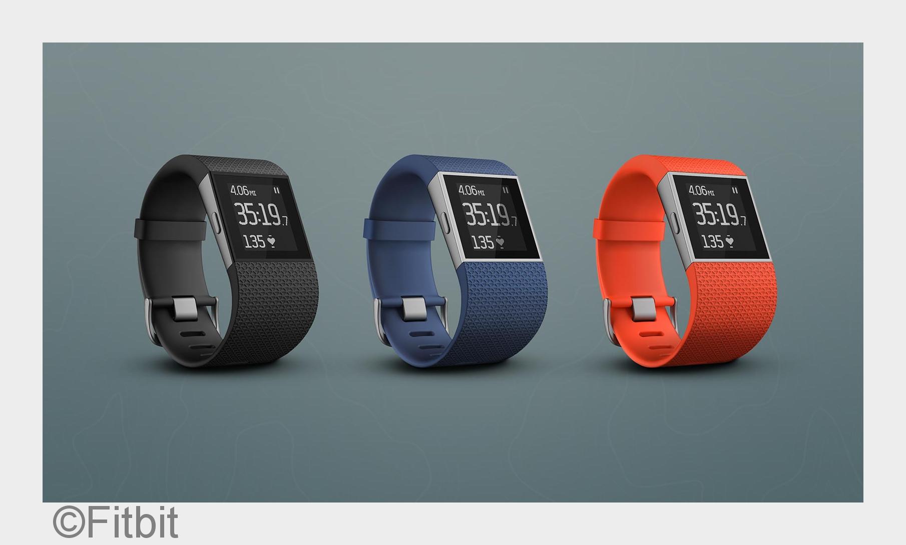 Fitbit Surge in 3 Farben (Bildquelle: Fitbit)