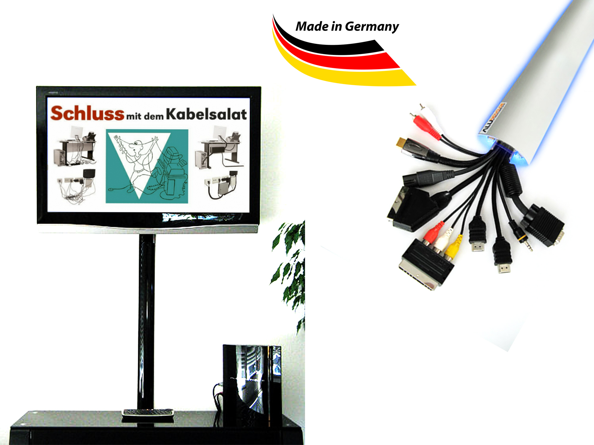 Schluss mit dem Kabelsalat - ab sofort Kabelordnung.com Schluss mit dem Kabelsalat - ab sofort Kabelordnung.com