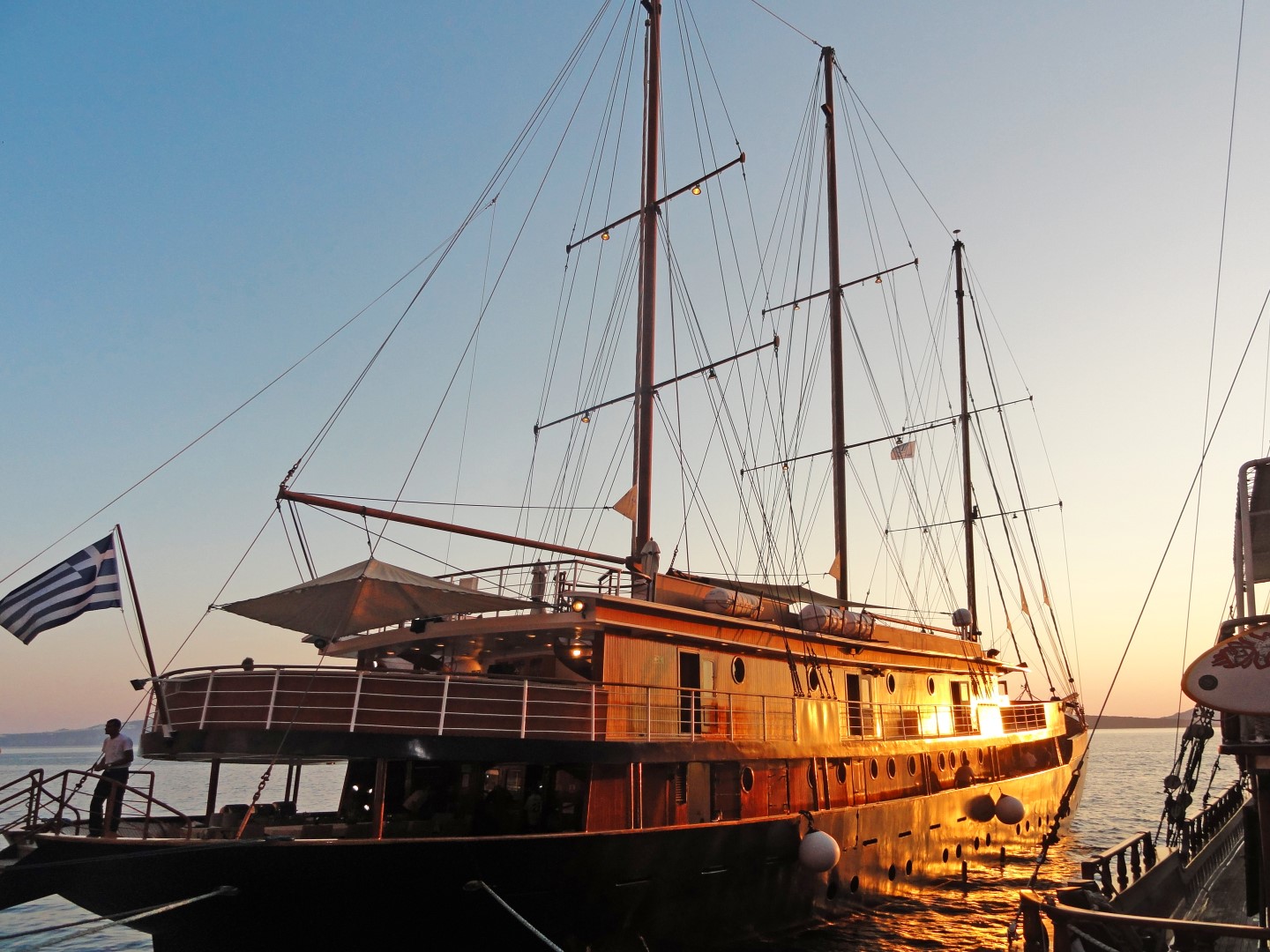 Die MS Galileo in Folgandros - Griechenland