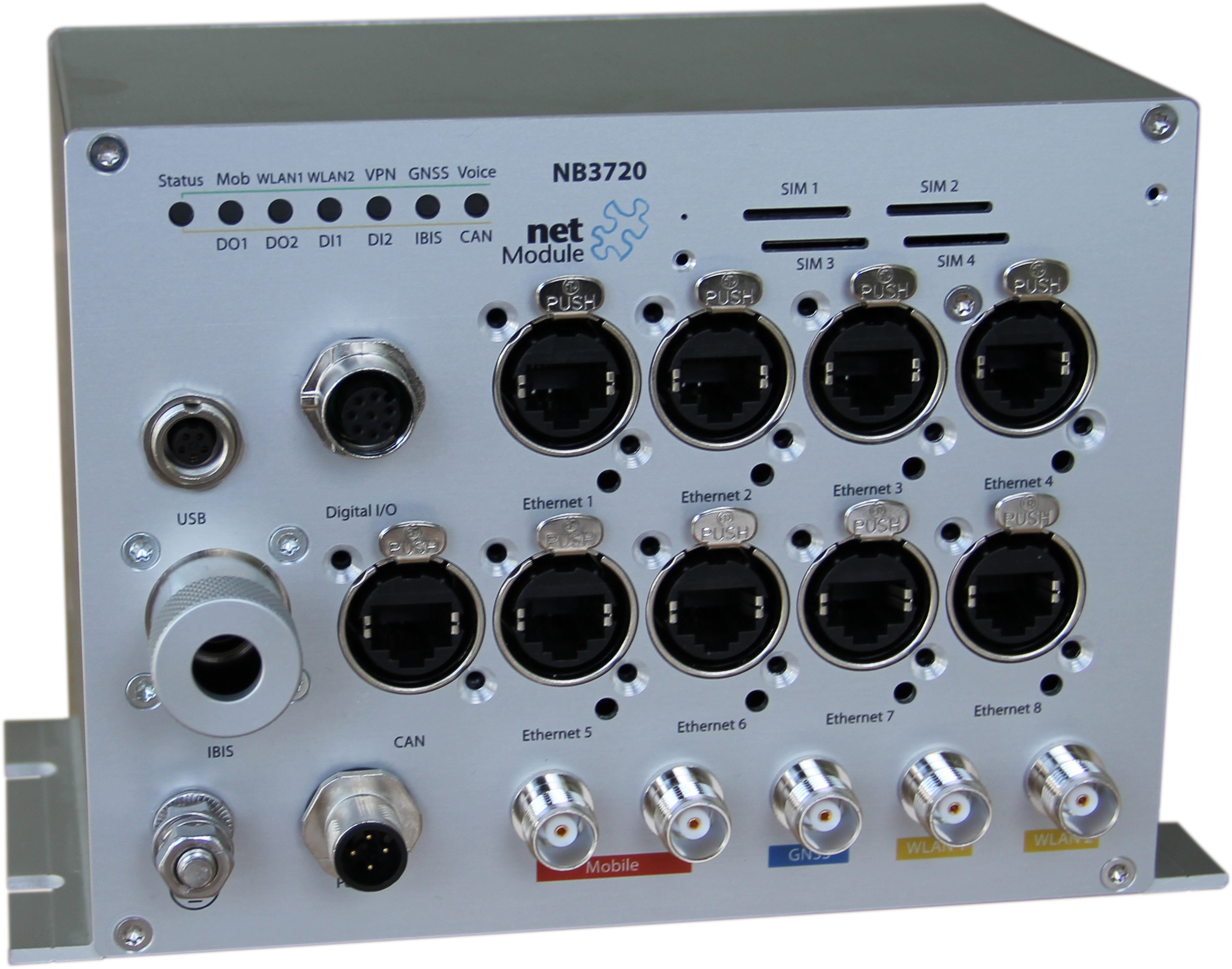 NB3720 - intelligenter zertifizierter Bahnrouter von NetModule NB3720 - intelligenter zertifizierter Bahnrouter von NetModule