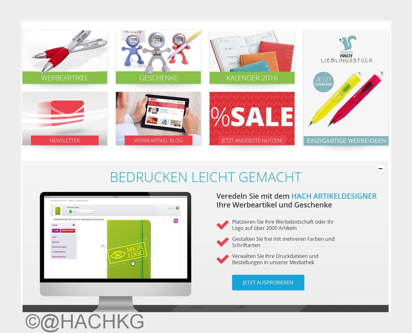 Ausschnitt der neuen HACH-Website (Bildquelle: @HACHKG) Ausschnitt der neuen HACH-Website (Bildquelle: @HACHKG)