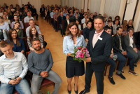 Begrüßung der Erstsemester durch Prof Dr Tina Nehlsen-Pein und Geschäftsleiter Dr Marc Förster (c Begrüßung der Erstsemester durch Prof Dr Tina Nehlsen-Pein und Geschäftsleiter Dr Marc Förster (c
