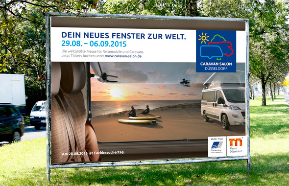 Kaiserberg Kommunikation realisierte die Kampagne für die CARAVAN SALON (© Kaiserberg Kommunikation)