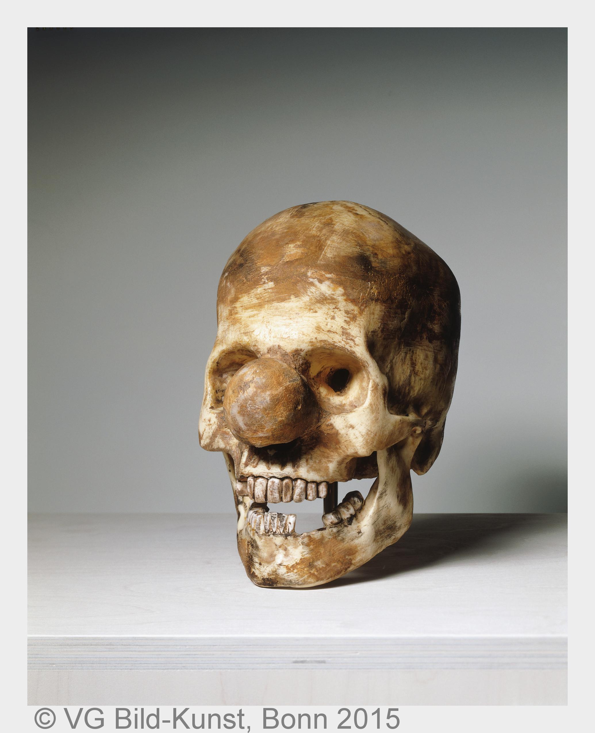 Vik Muniz, Clown Skull, 1989-1990, Daros Latinamerica Collection, Foto: Peter Schälchli (Bildquelle: Vik Muniz, Clown Skull, 1989-1990, Daros Latinamerica Collection, Foto: Peter Schälchli (Bildquelle: