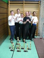Kung Fu Lehrer Renaldo Jänicke und seine Schüler