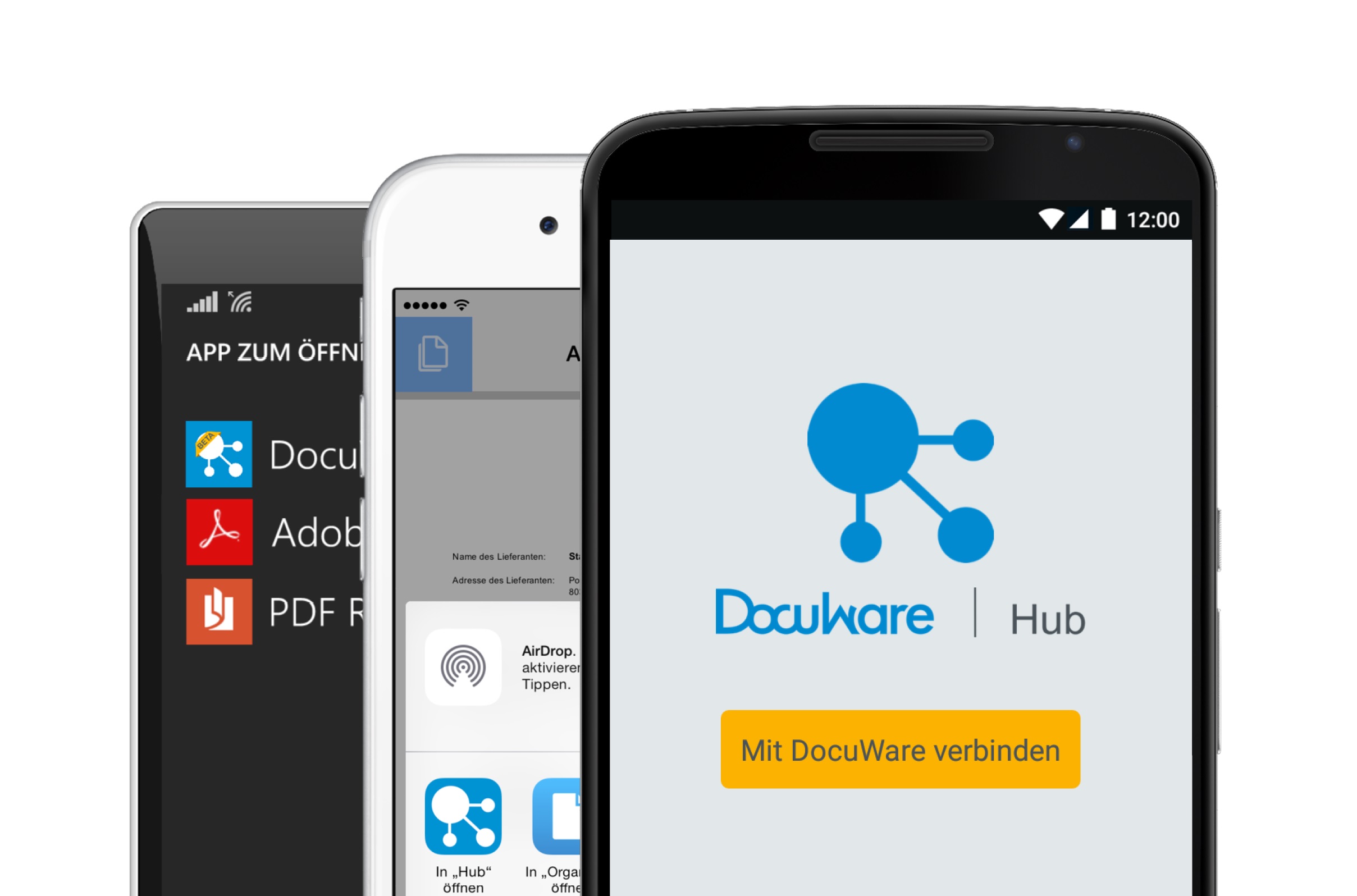 DocuWare Hub: Aus jeder App heraus Dokumente archivieren und direkt am Smartphone weiterbearbeiten DocuWare Hub: Aus jeder App heraus Dokumente archivieren und direkt am Smartphone weiterbearbeiten