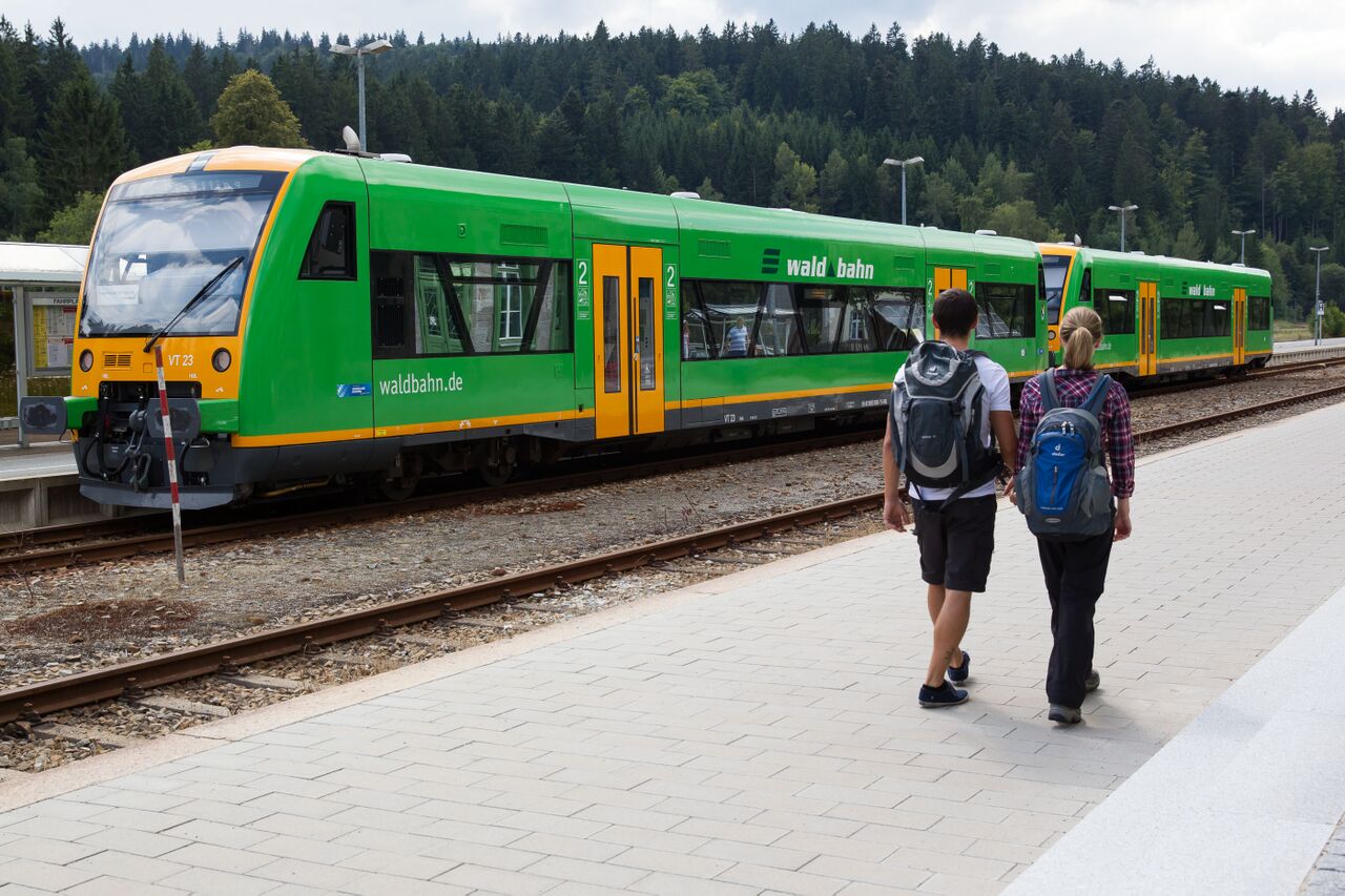 Waldbahn am Bahnhof (c) flohagena.com