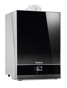 Gas-Brennwertgerät Logamax plus GB192i im Titanium Glas-Design. Quelle: Buderus Gas-Brennwertgerät Logamax plus GB192i im Titanium Glas-Design. Quelle: Buderus
