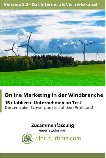 Online Marketing Studie Windbranchen Online Marketing Studie Windbranchen